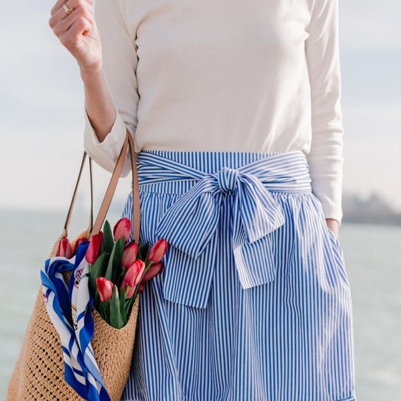 CW Fashions Dresses & Skirts - Get the look! Striped skirt (blue & white)